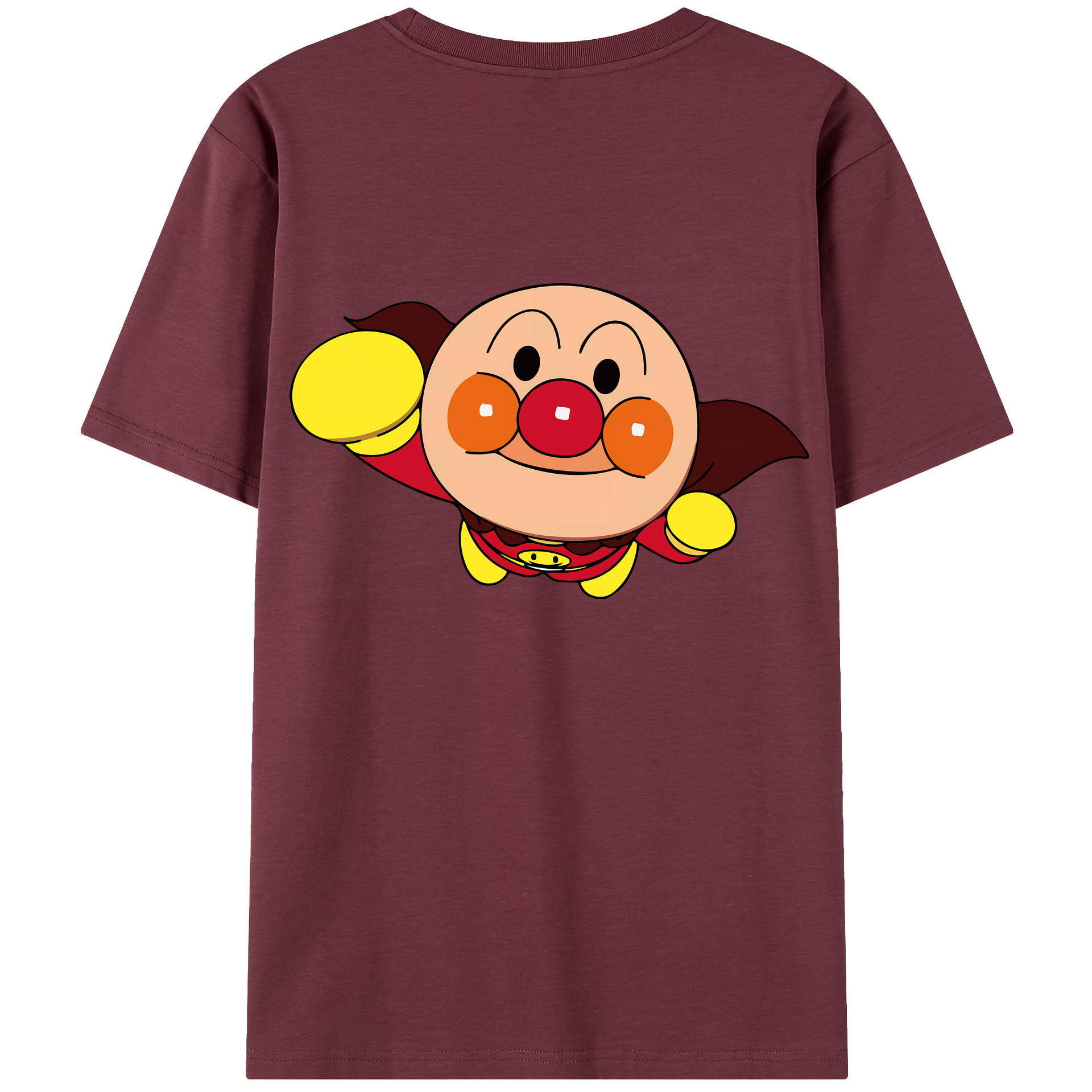 （画像用） アンパンマン Anpanman 綿100％半袖Tシャツ（背面プリント）